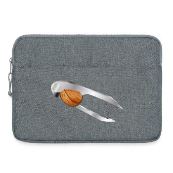 Noyer dans un casse-noisette – motif classique de Noël - Sacoche pour ordinateur portable 15 pouces - gris chiné - Devant