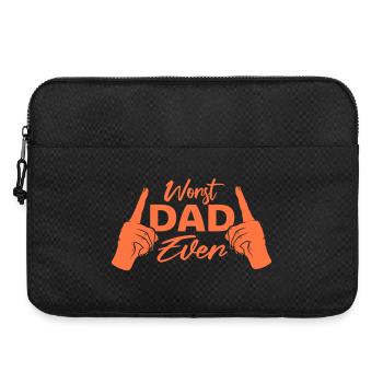 Worst Dad Ever Lustig Sarkastisch Vatertag Papa - Laptoptasche 15" - Schwarz - Vorne