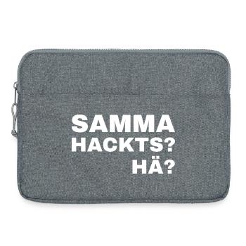 samma hacks hä - Laptoptasche 15" - Grau meliert - Vorne