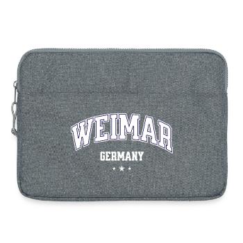 Emblème de l’Allemagne de Weimar - Sacoche pour ordinateur portable 15 pouces - gris chiné - Devant