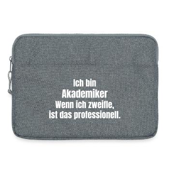 I'm an Academic Quote Shirt - Laptop bag 15" - heather grey - Front