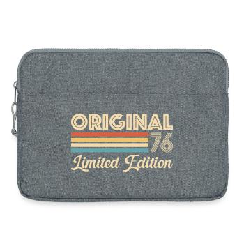 50th Birthday 50 Years 1976 Original 76 Gift - Laptop bag 15" - heather grey - Front