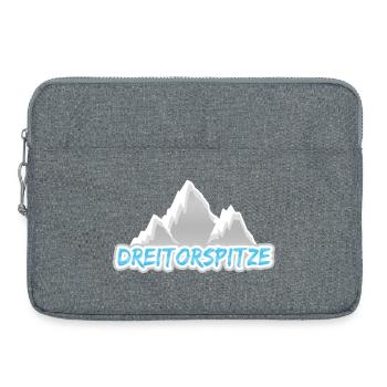 Geschenk für Dreitorspitze - Laptoptasche 15" - Grau meliert - Vorne