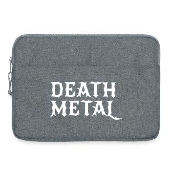 Typographie gothique du Death Metal - Sacoche pour ordinateur portable 15 pouces - gris chiné - Devant