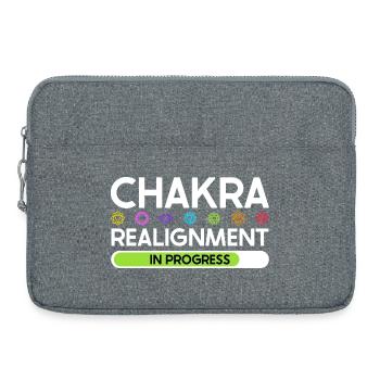 Chakra Alignment - Energy in Flow - Laptop bag 15" - heather grey - Front