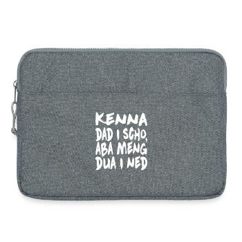Kenna dad i scho... - Laptoptasche 15" - Grau meliert - Vorne