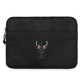 Hirsch Elch Symbol Logo icon Grafik Tiere Geweih - Laptoptasche 15" - Schwarz - Vorne