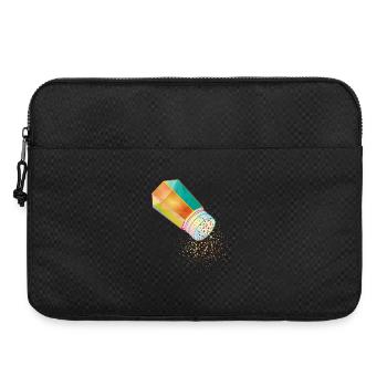 Mélangeur à poivre en verre coloré avec des grains de poivre - Sacoche pour ordinateur portable 15 pouces - noir - Devant