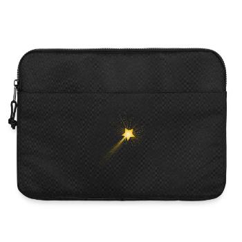 petite étoile filante dorée dans le ciel nocturne - Sacoche pour ordinateur portable 15 pouces - noir - Devant