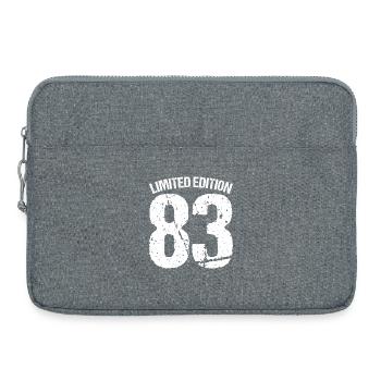 Limited Edition 83 Badge - Laptop bag 15" - heather grey - Front