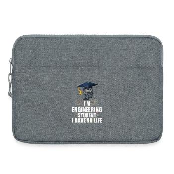 Ingénieur étudiant - Sacoche pour ordinateur portable 15 pouces - gris chiné - Devant