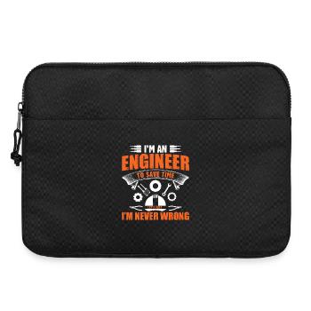 Ingénieur - Sacoche pour ordinateur portable 15 pouces - noir - Devant
