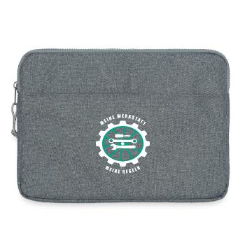 My workshop My rules - Laptop bag 15" - heather grey - Front