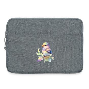 oiseau mignon - Sacoche pour ordinateur portable 15 pouces - gris chiné - Devant