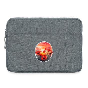 Poppyfield - Laptoptasche 15" - Grau meliert - Vorne
