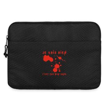 Je vais bien - Sacoche pour ordinateur portable 15 pouces - noir - Devant