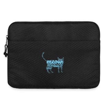 Worte von Daddy Kitty - Laptoptasche 15" - Schwarz - Vorne