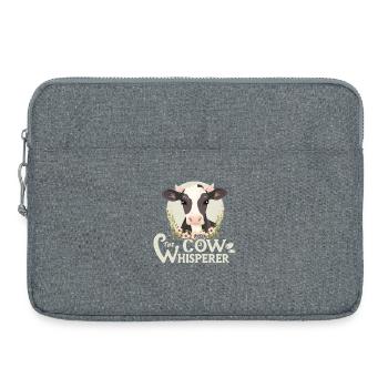 Cow Whisperer - Cow Whisperer Farm Country Living - Laptop bag 15" - heather grey - Front