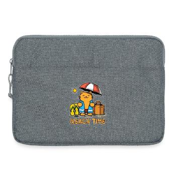 Temps de plage 1 - Sacoche pour ordinateur portable 15 pouces - gris chiné - Devant