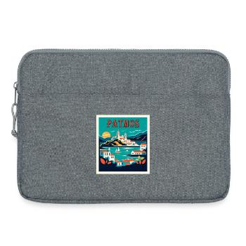 Patmos Griechenland Urlaub Ferien Reisen - Laptoptasche 15" - Grau meliert - Vorne