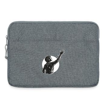 Cosmic Reach in Schwarz-Weiß - Laptoptasche 15" - Grau meliert - Vorne