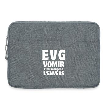 enterrement de vie de garçon, EVG, mariage - Sacoche pour ordinateur portable 15 pouces - gris chiné - Devant