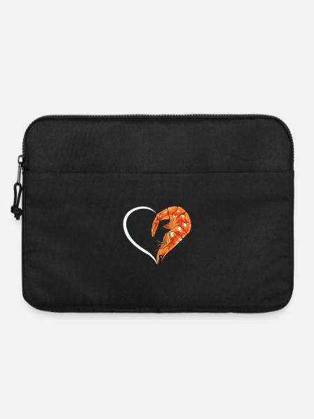 Garnelen Herz Umarmung - Laptoptasche 15" - Schwarz