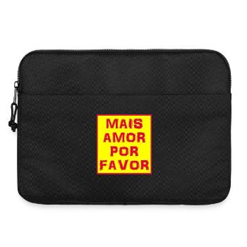 T-shirt mais amor por favor t-shirt - Sacoche pour ordinateur portable 15 pouces - noir - Devant