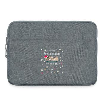 Schwäbisch Hall Weihnachten, Zeichnung Deutschland - Laptoptasche 15" - Grau meliert - Vorne