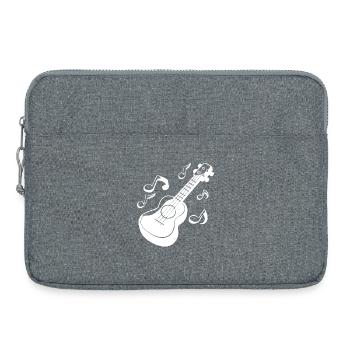 Graphiques Ukulele - Sacoche pour ordinateur portable 15 pouces - gris chiné - Devant