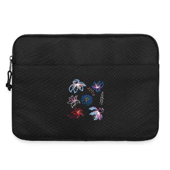 Ornement floral - Sacoche pour ordinateur portable 15 pouces - noir - Devant