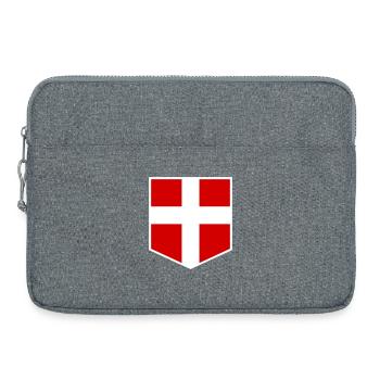 Danemark - Sacoche pour ordinateur portable 15 pouces - gris chiné - Devant