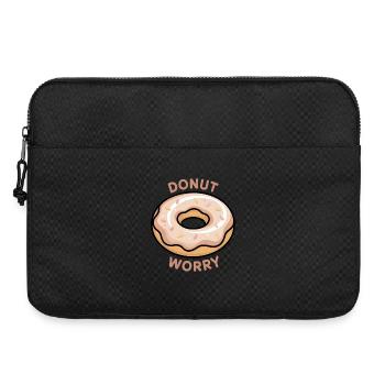 Donut Worry Motivational  - Laptop bag 15" - black - Front
