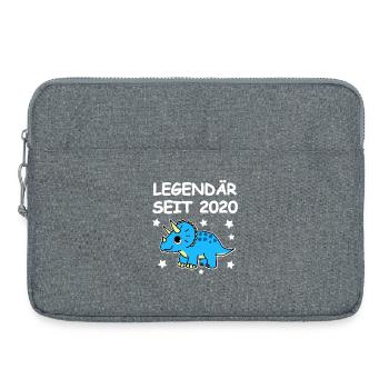 Legendary since 2020 Triceratops - Laptop bag 15" - heather grey - Front