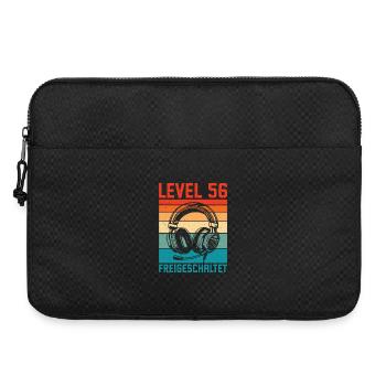 56th Birthday Men Gamer Level 56 Unlocked - Laptop bag 15" - black - Front