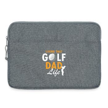 Living That Golf Dad Life Funny Sport Odds - Laptop bag 15" - heather grey - Front