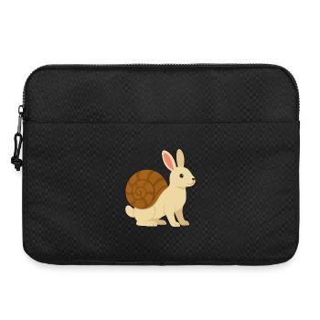 Lapin Escargot tout mignon - Sacoche pour ordinateur portable 15 pouces - noir - Devant