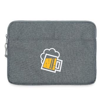 Chope à bière bavaroise (bière / chope à bière / R /// 2C) - Sacoche pour ordinateur portable 15 pouces - gris chiné - Devant