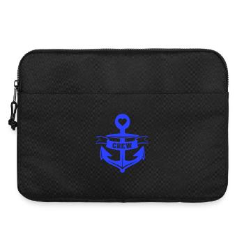 Emblème de l’équipage de l’ancre en forme de cœur - Sacoche pour ordinateur portable 15 pouces - noir - Devant