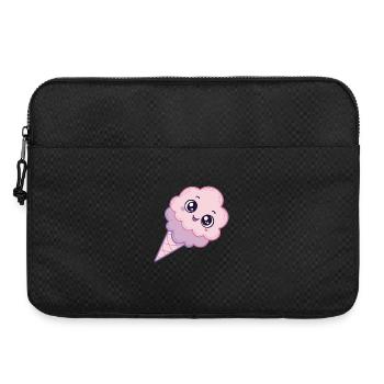 Glace Kawaii Nuage Rose - Laptop bag 15" - black - Front