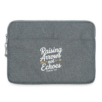 Lever des flèches ne fait pas écho au Psaume 127 - Sacoche pour ordinateur portable 15 pouces - gris chiné - Devant