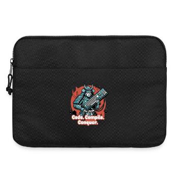 Code Battle Samurai with Keyboard - Laptop bag 15" - black - Front