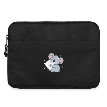Kuscheliges Koala-Pastellstern-Kissen - Laptoptasche 15" - Schwarz - Vorne