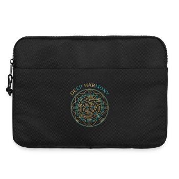 Mandala de l’harmonie profonde - Sacoche pour ordinateur portable 15 pouces - noir - Devant