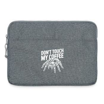 Nicht Berühren Mein Kaffee Spinne - Laptoptasche 15" - Grau meliert - Vorne