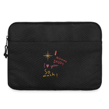 Mommy Daddy i love you - Laptop bag 15" - black - Front