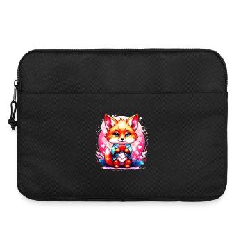Kawaii Chibi Fox - Laptop bag 15" - black - Front