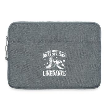 Oma Linedance Boots - Laptoptasche 15" - Grau meliert - Vorne