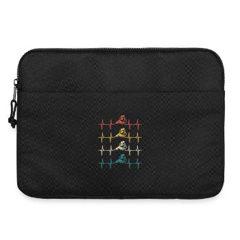 Mountain Bike Heartbeat Retro Mountain Bike - Laptop bag 15" - black - Front