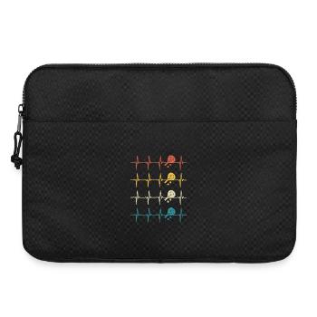 Padel heartbeat retro padel - Laptop bag 15" - black - Front